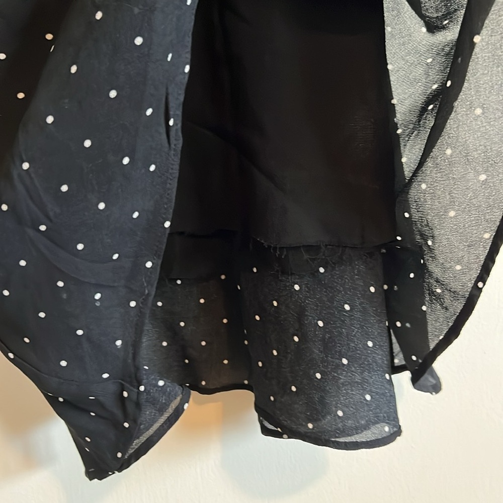 Anine Bing Black and White Polka Dot Midi Dress - Picture 5 of 8